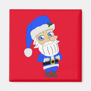 Chibi Blue Anzug Santa Magnet