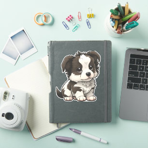Chibi Border Collie Aufkleber