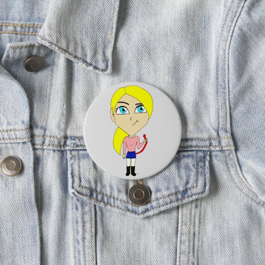 Chibi "böse" Mädchen Button (Beispiel)