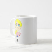 Chibi "böse" Mädchen Kaffeetasse (Vorderseite Links)