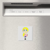 Chibi "böse" Mädchen Magnet (In Situ (Geschirrspüler))