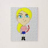 chibi "böses" Mädchen Puzzle (Vertikal)