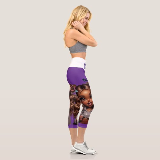 CHIBI Bösewicht Capri Leggings (Rechts)