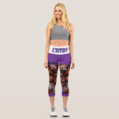 CHIBI Bösewicht Capri Leggings (Vorderseite)