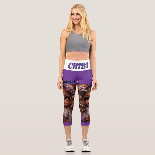 CHIBI Bösewicht Capri Leggings (Vorderseite)