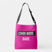 CHIBI BOSS BABE PUPPE TRAGETASCHEN MIT LANGEN TRÄGERN (Rückseite)