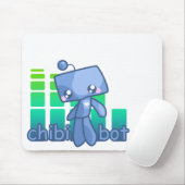 Chibi Bot-Maus Mousepad (Mit Mouse)