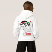 Chibi Boy mit dem Schlagband "Sudan Flag" Hoodie (Schwarz voll)