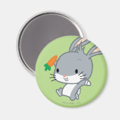 Chibi BUG BUNNY™ mit Karotten Magnet (Vorderseite/Rückseite)