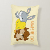 Chibi BUGS BUNNY™, TWEETY™ & TAZ™ Dekokissen (Rückseite(Vertikal))