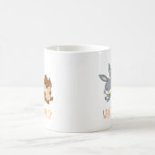 Chibi BUGS BUNNY™, TWEETY™ & TAZ™ Kaffeetasse (Mittel)