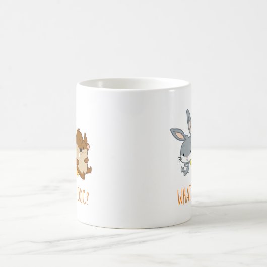 Chibi BUGS BUNNY™, TWEETY™ & TAZ™ Kaffeetasse (Mittel)