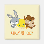 Chibi BUGS BUNNY™, TWEETY™ & TAZ™ Magnet (Vorne)