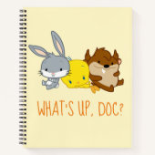 Chibi BUGS BUNNY™, TWEETY™ & TAZ™ Notizblock (Vorderseite)
