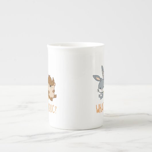 Chibi BUGS BUNNY™, TWEETY™ & TAZ™ Porzellantasse (Vorderseite)