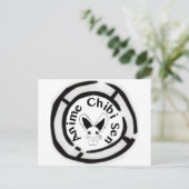 Chibi Bunny Postkarte (Stehend Vorderseite)