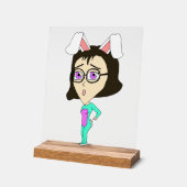 Chibi Bunnygirl Acrylschild (Winkel)