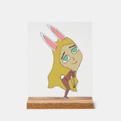 Chibi Bunnygirl Acrylschild (Vorderseite)