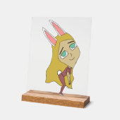 Chibi Bunnygirl Acrylschild (Winkel)