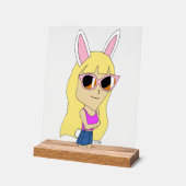 Chibi Bunnygirl Acrylschild (Winkel)