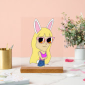 Chibi Bunnygirl Acrylschild (Hochzeit)