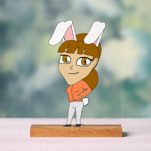 Chibi Bunnygirl Acrylschild (Neutral)