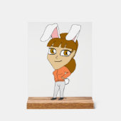 Chibi Bunnygirl Acrylschild (Vorderseite)