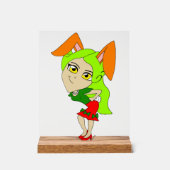 Chibi Bunnygirl Acrylschild (Vorderseite)