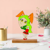 Chibi Bunnygirl Acrylschild (Hochzeit)