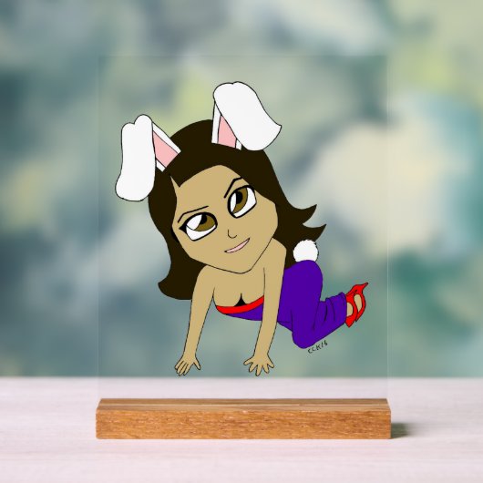 Chibi Bunnygirl Acrylschild (Neutral)