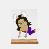 Chibi Bunnygirl Acrylschild (Vorderseite)