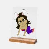 Chibi Bunnygirl Acrylschild (Winkel)
