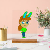 Chibi Bunnygirl Acrylschild (Hochzeit)