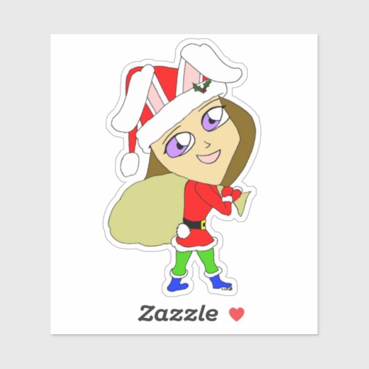 Chibi Bunnygirl Aufkleber (Blatt)