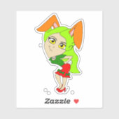 Chibi Bunnygirl Aufkleber (Blatt)