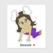 Chibi Bunnygirl Aufkleber (Blatt)