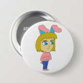 Chibi Bunnygirl Button (Vorne & Hinten)