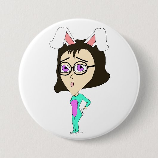 Chibi Bunnygirl Button (Vorderseite)