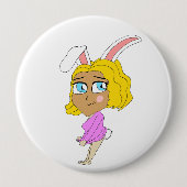 Chibi Bunnygirl Button (Vorderseite)