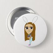 Chibi Bunnygirl Button (Vorne & Hinten)