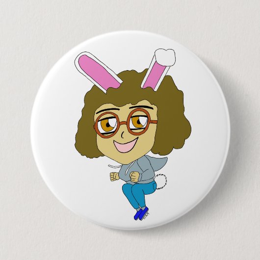 Chibi Bunnygirl Button (Vorderseite)