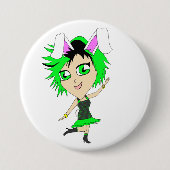 Chibi Bunnygirl Button (Vorderseite)