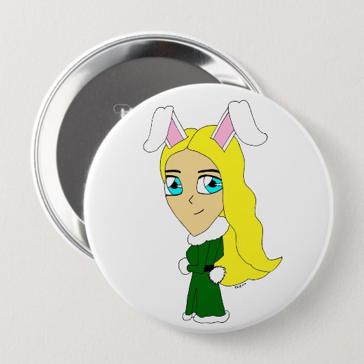 Chibi Bunnygirl Button (Vorne & Hinten)