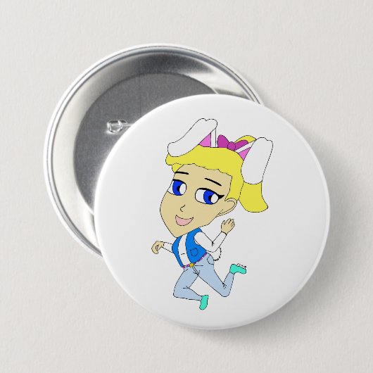 Chibi Bunnygirl Button (Vorne & Hinten)