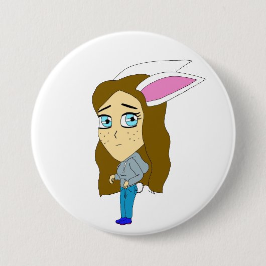 Chibi Bunnygirl Button (Vorderseite)