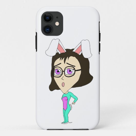 Chibi Bunnygirl Case-Mate iPhone Hülle (Rückseite)