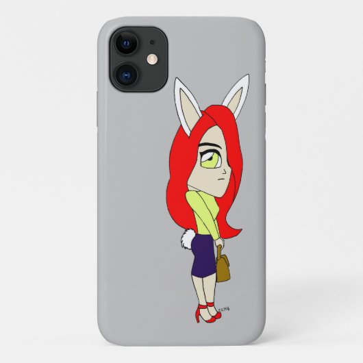 Chibi Bunnygirl Case-Mate iPhone Hülle (Rückseite)