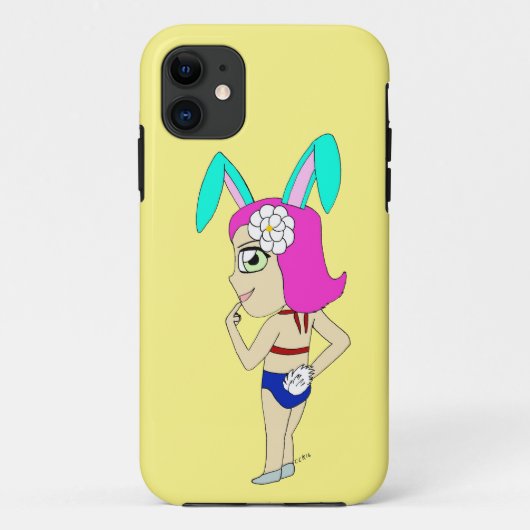 Chibi Bunnygirl Case-Mate iPhone Hülle (Rückseite)