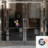 Chibi Bunnygirl Fensteraufkleber (Büro Tür)