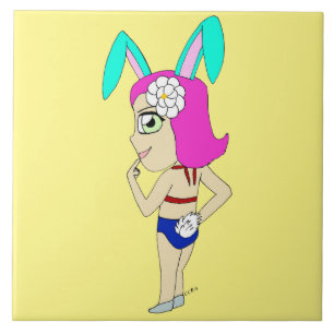 Chibi Bunnygirl Fliese